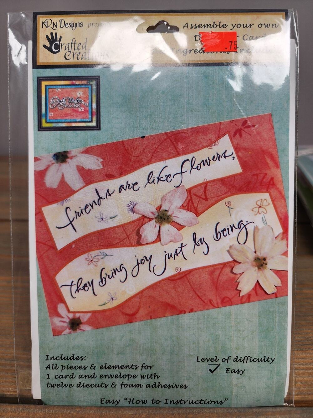 CRAFTED CREATIONS DESIGNER GREETING CARD MAKING KIT PAPERCRAFTS Friends BringJoy